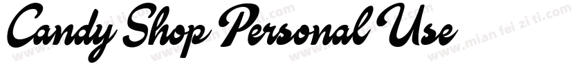Candy Shop Personal Use字体转换